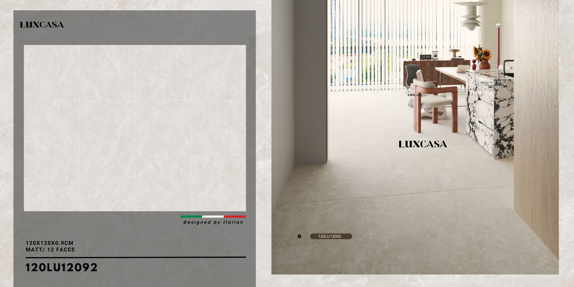 Gạch lát giả đá 120X120 120LU12092