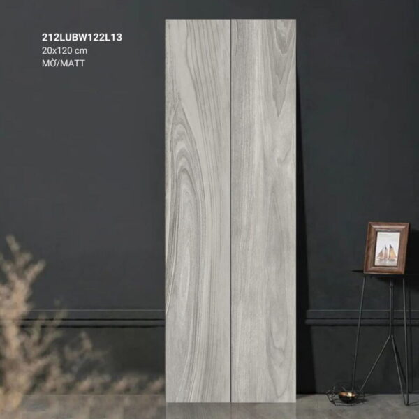 Gạch vân gỗ sân vườn màu xám 212LUBW122L13