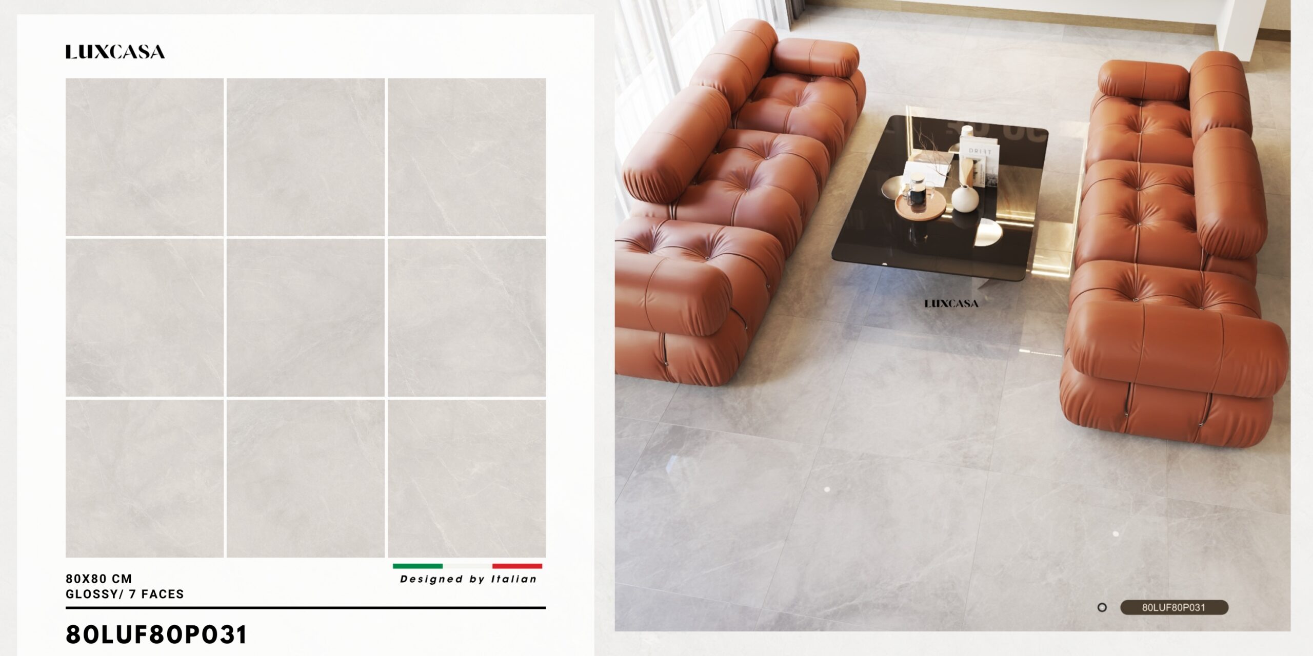 GẠCH LÁT NỀN 80×80 80LUF80P031