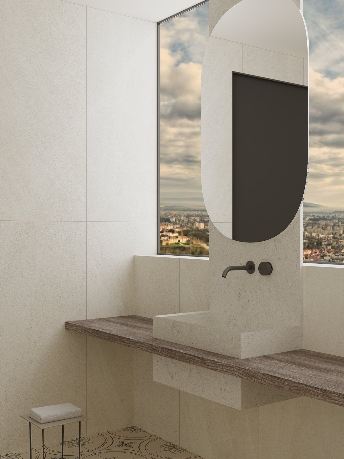 Gạch ốp nhà vệ sinh 600x1200 612LUB-IVORY (1)