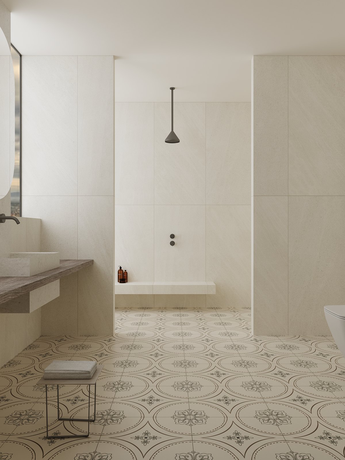 Gạch ốp nhà vệ sinh 600x1200 612LUB-IVORY (2)