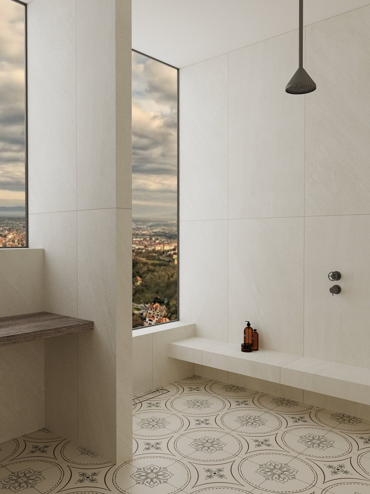 Gạch ốp nhà vệ sinh 600x1200 612LUB-IVORY