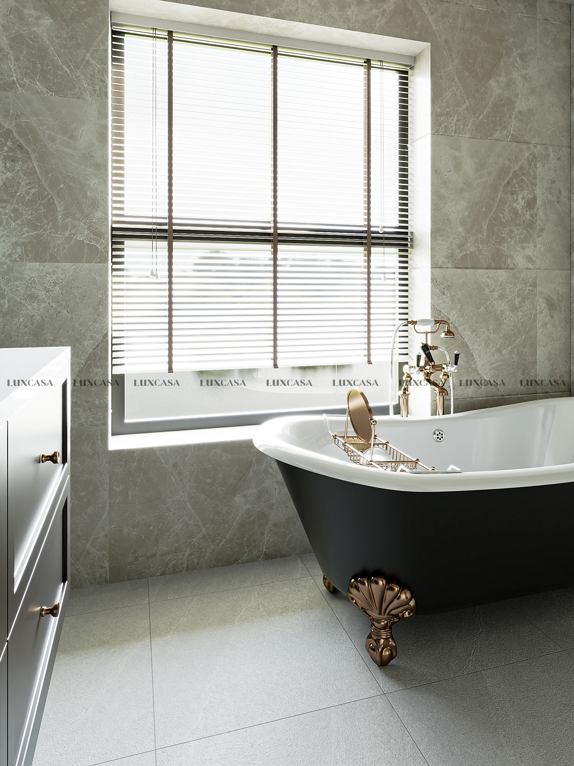 Mẫu gạch ốp nhà vệ sinh 60x120 612LUTU6011201S