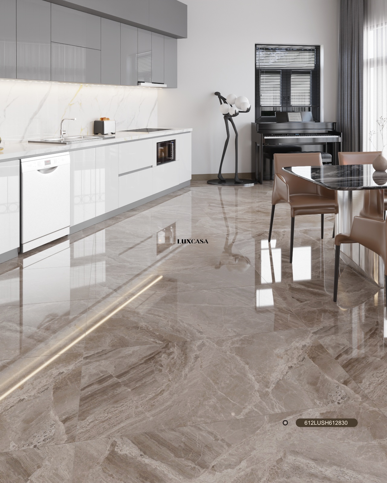 GẠCH LÁT NỀN PHÒNG KHÁCH 60×120 612LUSH612830