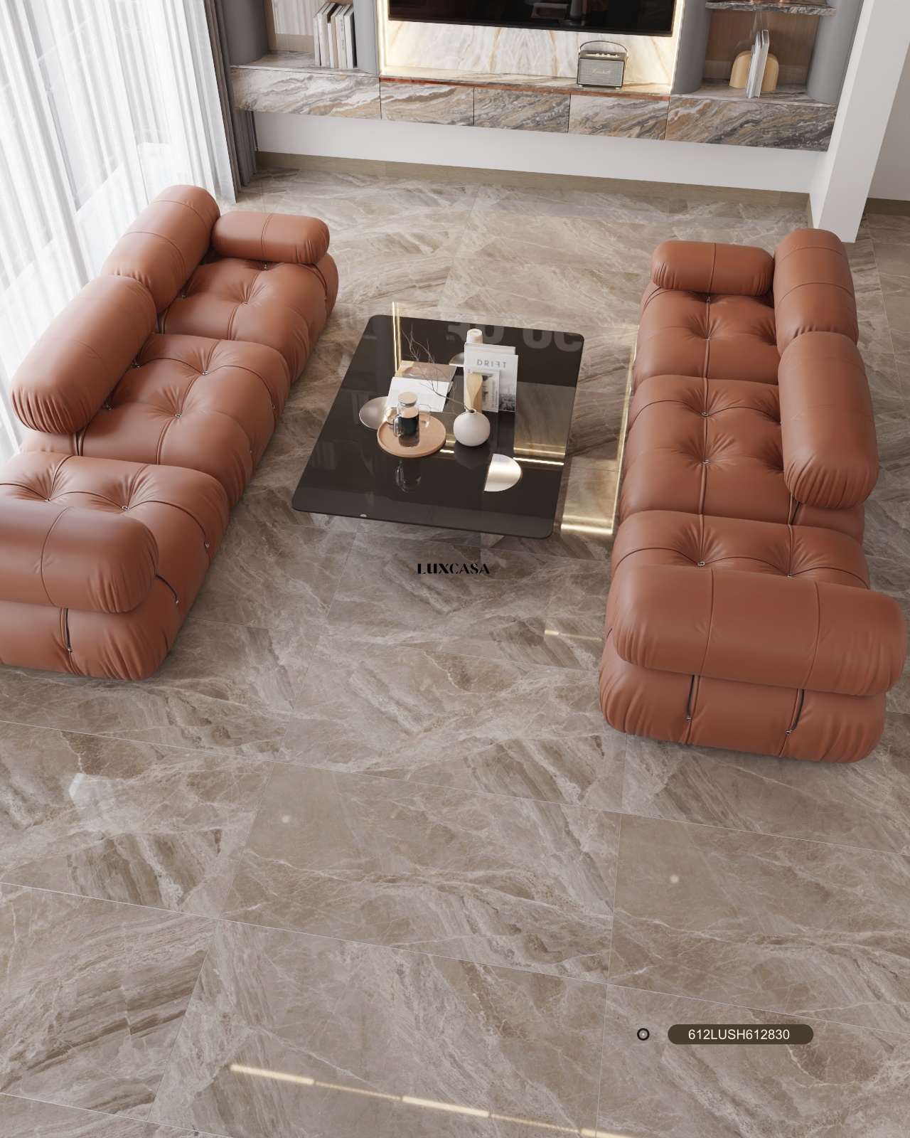 GẠCH LÁT NỀN PHÒNG KHÁCH 60×120 612LUSH612830