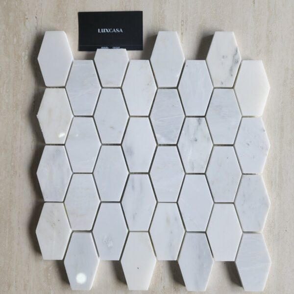 GẠCH MOSAIC ĐÁ MARBLE TRẮNG SPKA113-13