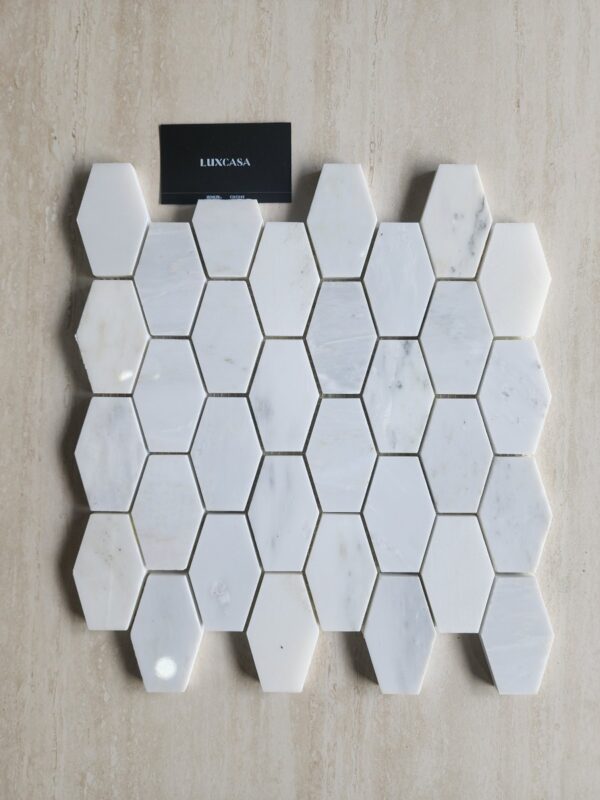 GẠCH MOSAIC ĐÁ MARBLE TRẮNG SPKA113-13