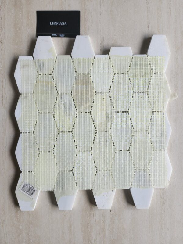 GẠCH MOSAIC ĐÁ MARBLE TRẮNG SPKA113-13