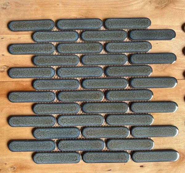 GẠCH MOSAIC ĐẦU TRÒN MÀU XÁM DT152