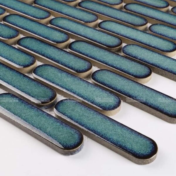 GẠCH MOSAIC ĐẦU TRÒN XANH NGỌC DT082