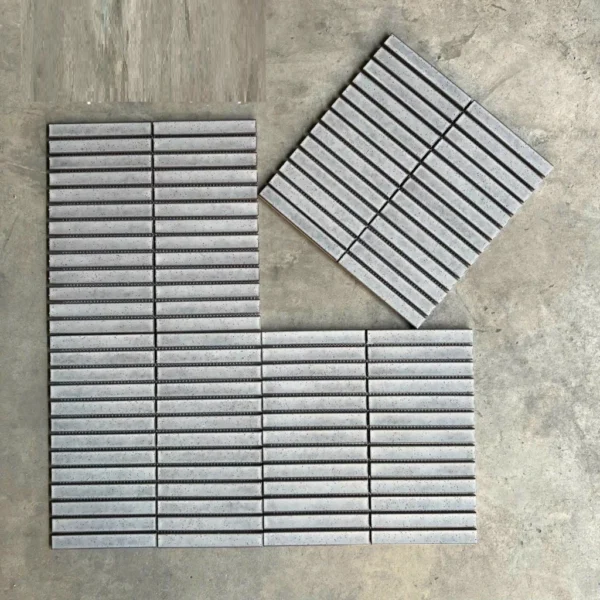 Gạch mosaic muỗi tiêu màu xám