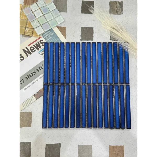 GẠCH MOSAIC XANH DƯƠNG THẺ ĐÔI