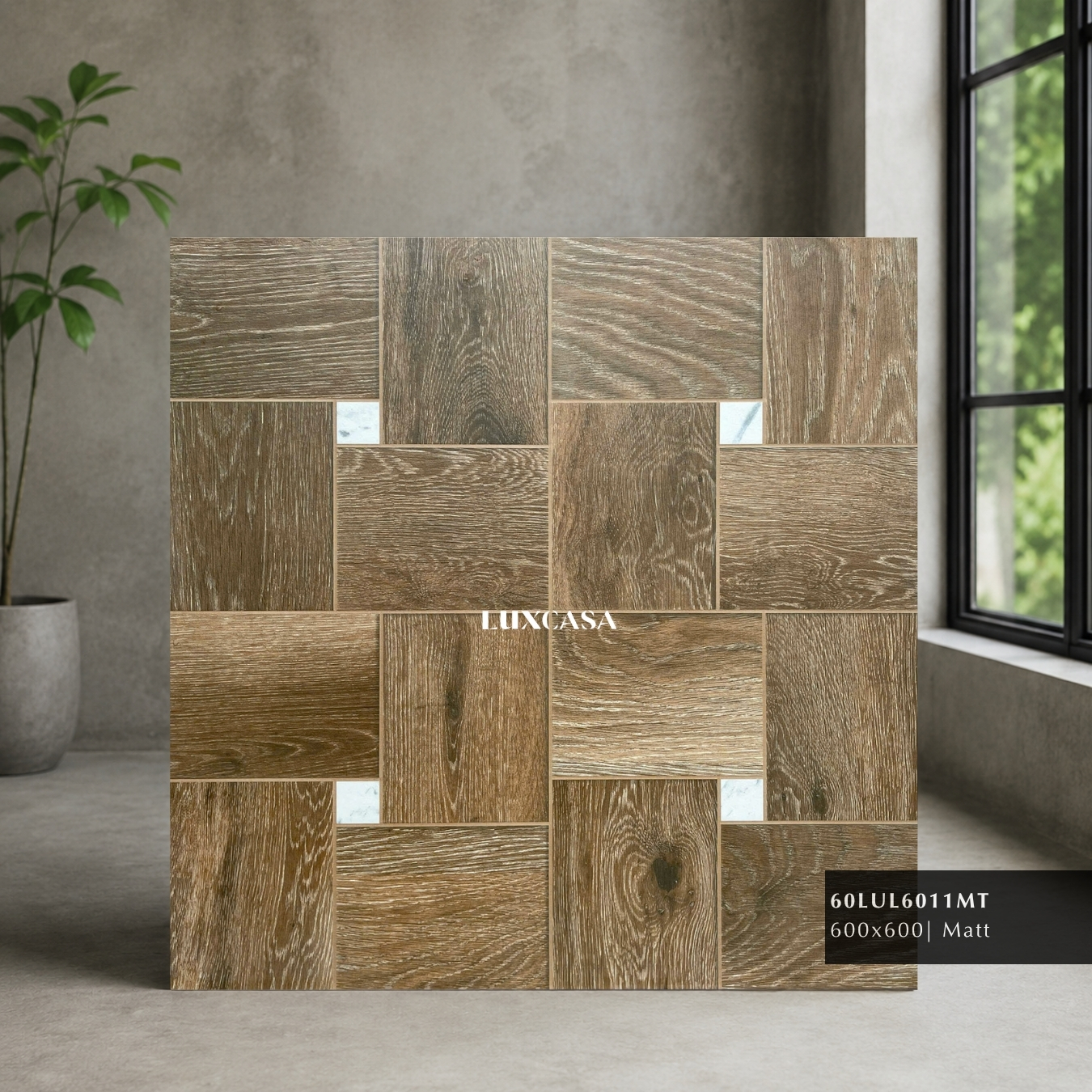 Gạch vân gỗ 60x60 60LUL6011MT