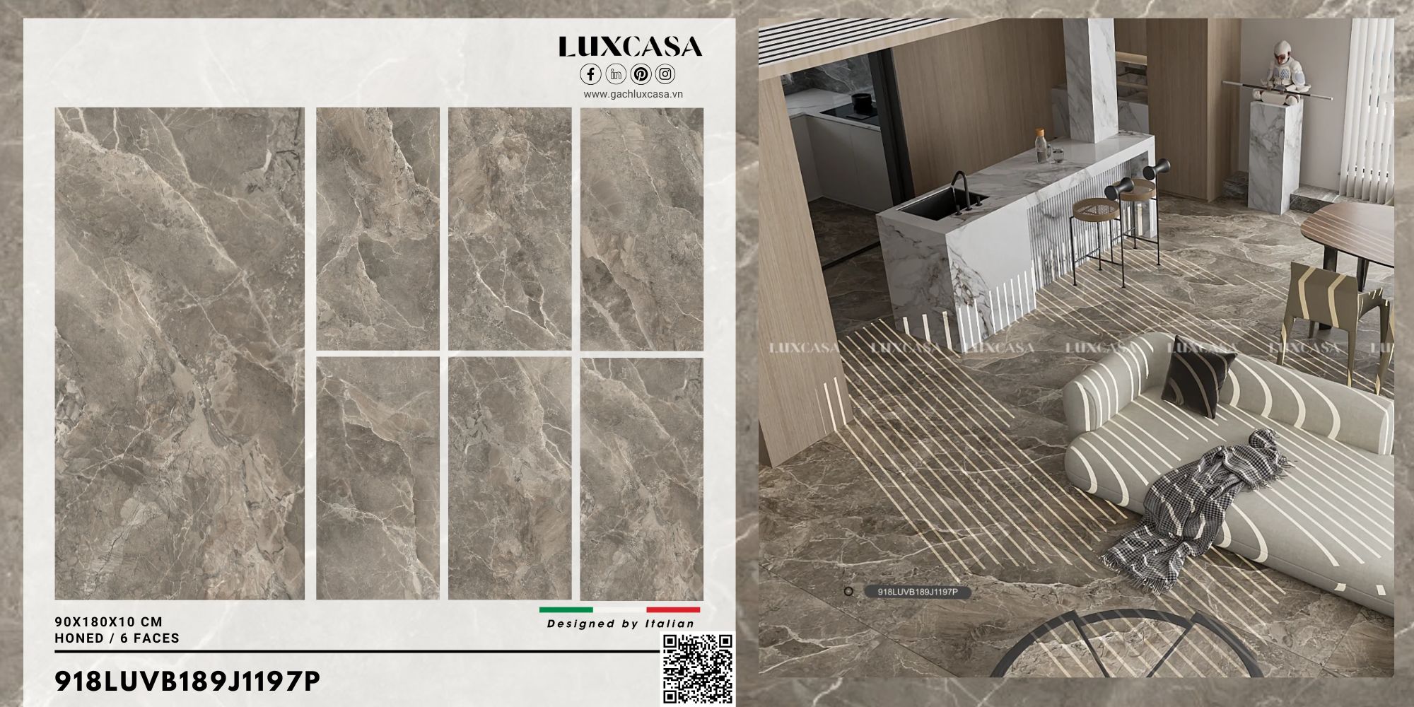 Gạch khổ lớn 90x180 918LU189J1197P