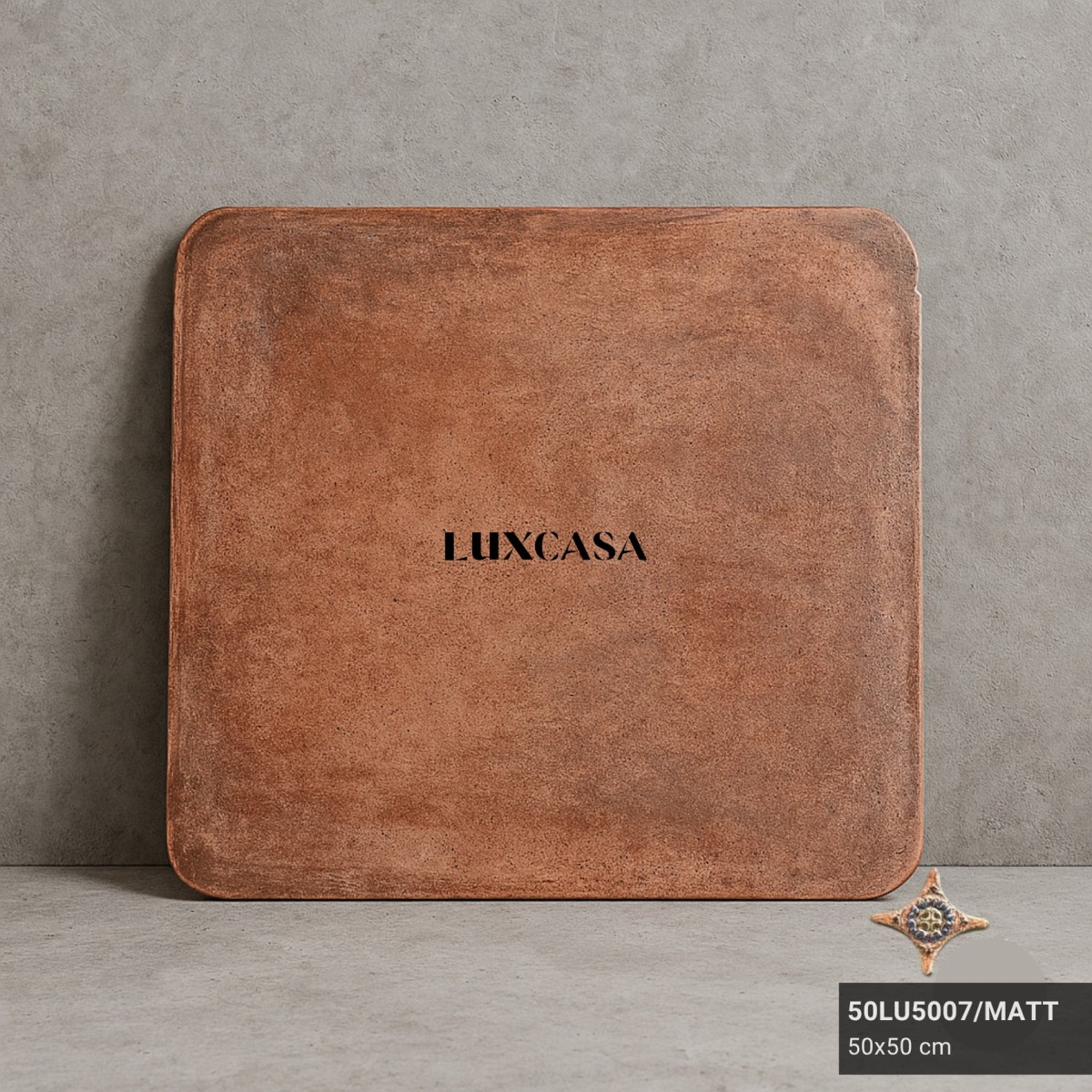 Gạch lát nền 50x50 giả cổ màu đỏ 500X