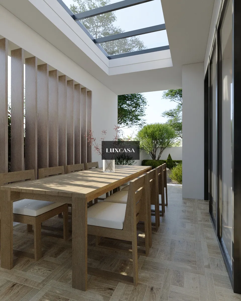 Gạch lát sân sau nhà giả gỗ 60x60 60LUPL6002