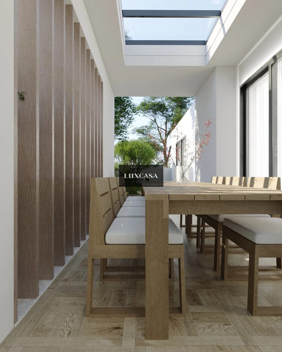 Gạch lát ngoài trời giả gỗ 60x60 60LUL6002MT