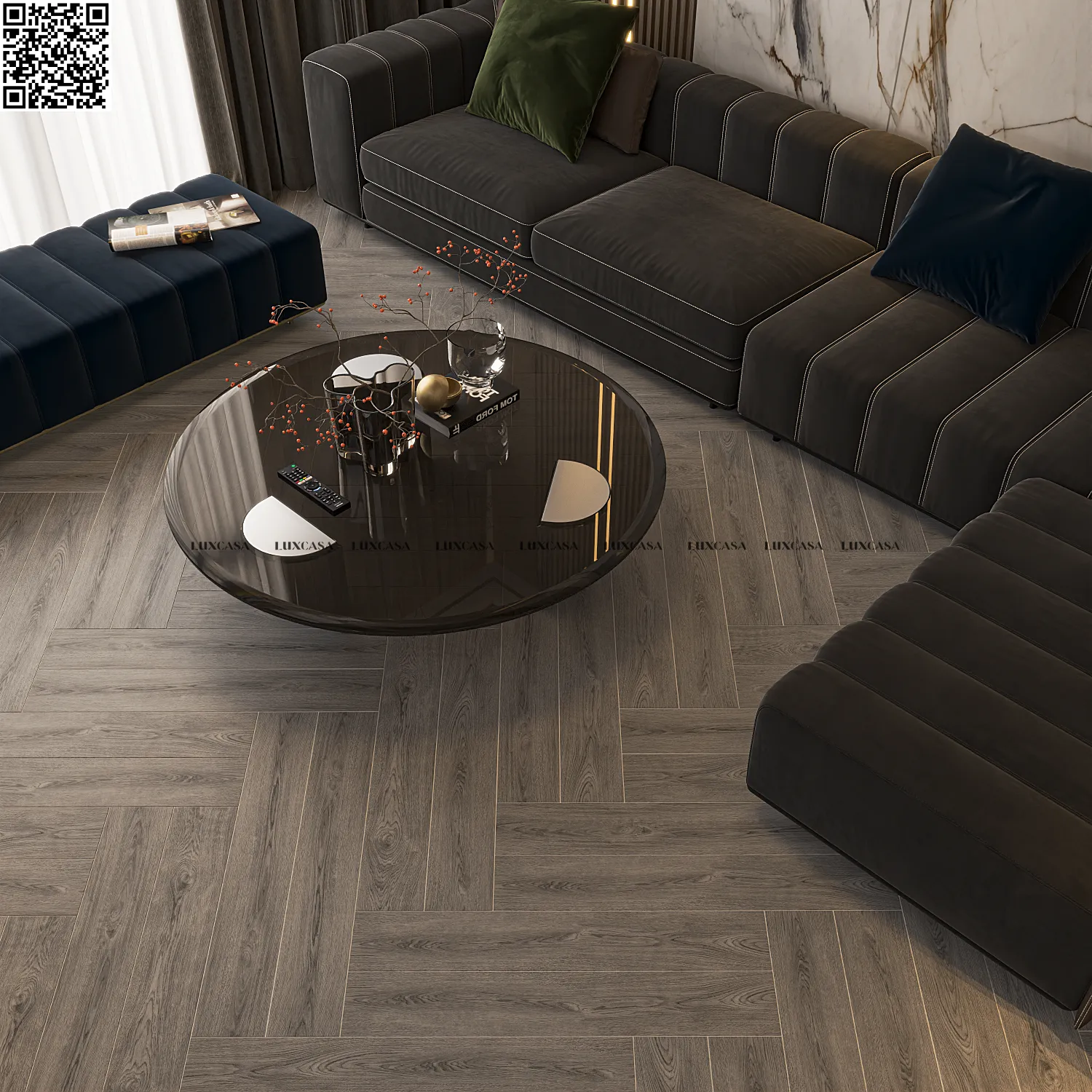 Gạch lát sàn 15X90 1590LUKA15938