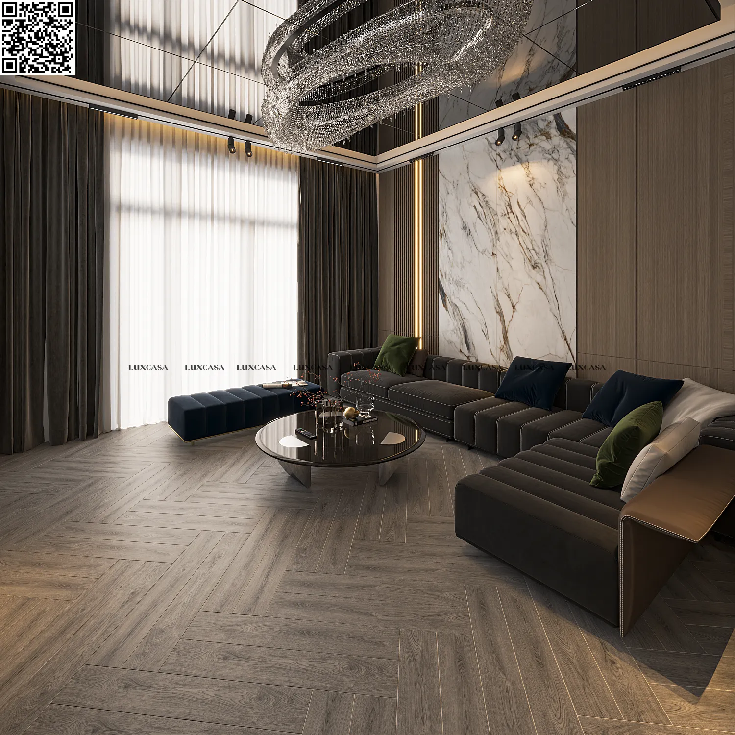 Gạch lát sàn 15X90 1590LUKA15938