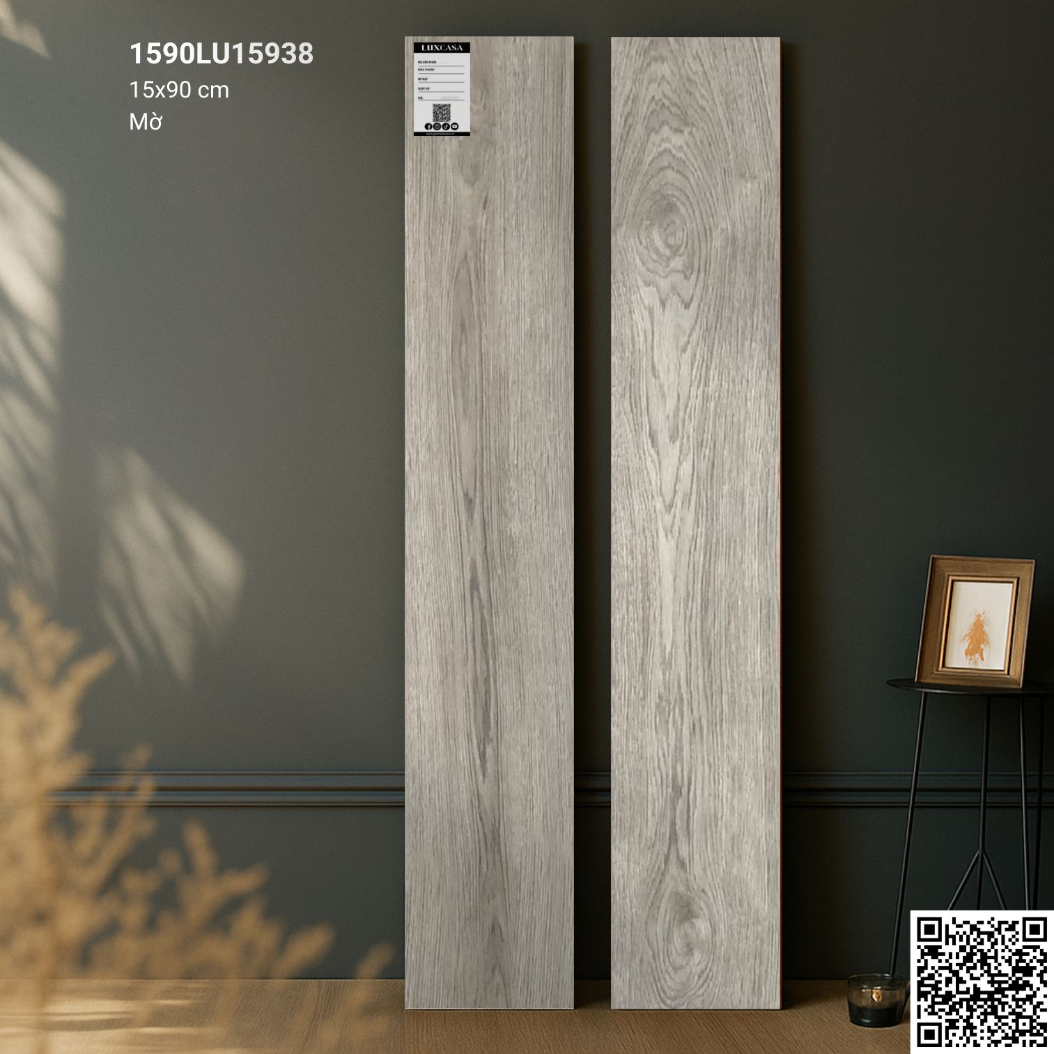 Gạch lát sàn 15X90 1590LUKA15938