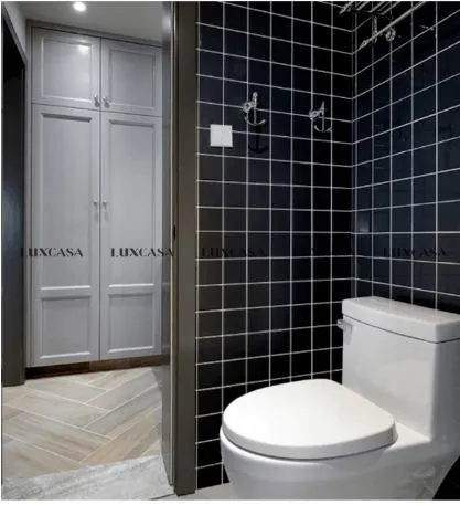 Gạch mosaic đen vuông Y48808