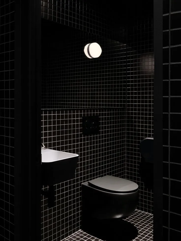 Gạch mosaic đen vuông Y48808