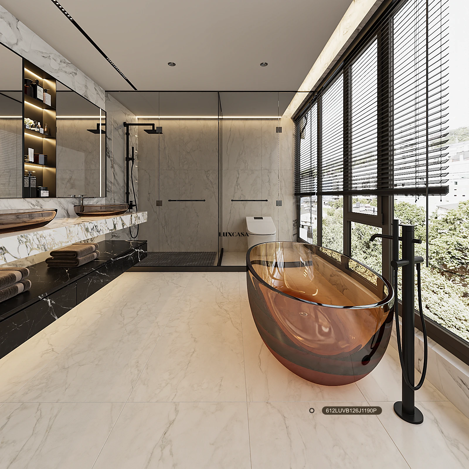 Gạch nhà tắm 60×120 612LUVB126J1190P