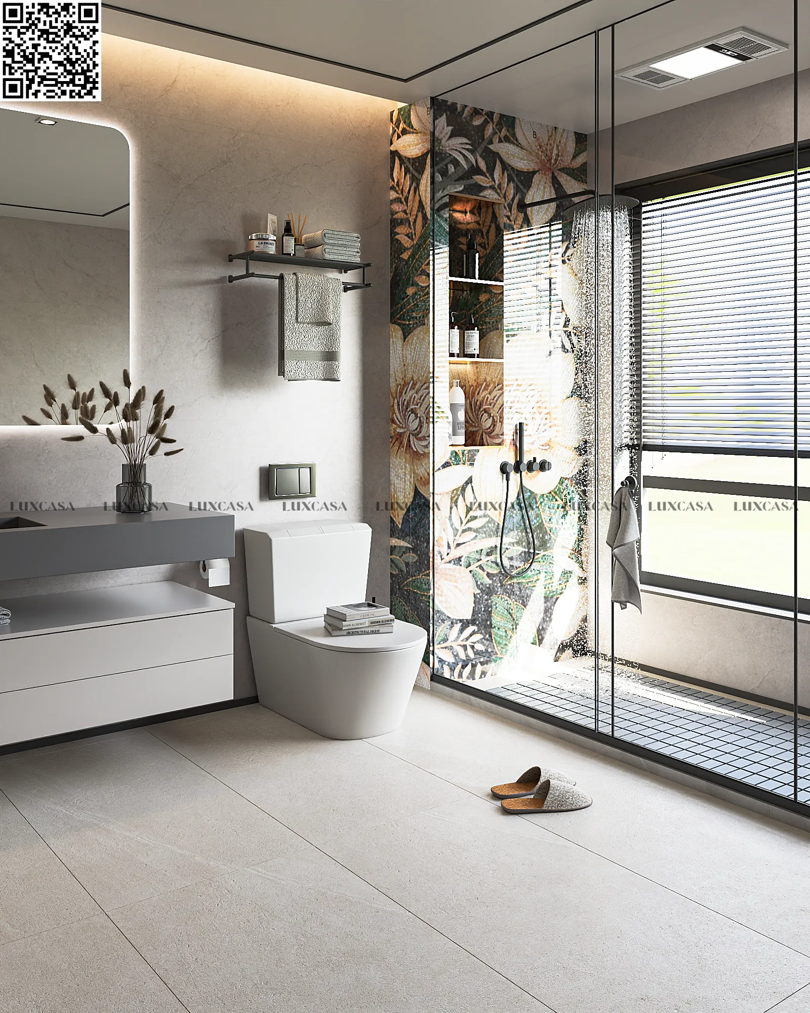 Gạch ốp nhà vệ sinh 60x120 612LU126S32