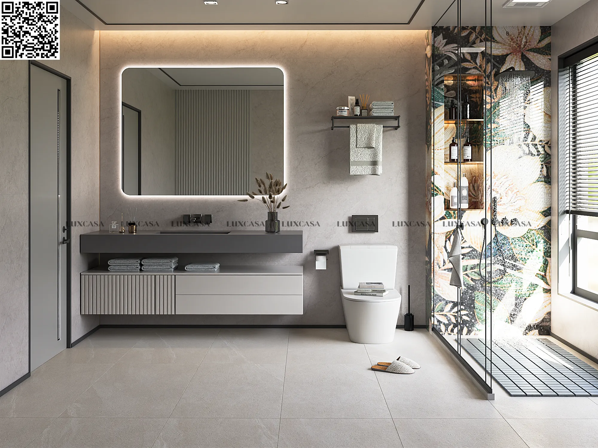 Gạch ốp nhà vệ sinh 60x120 612LU126S32