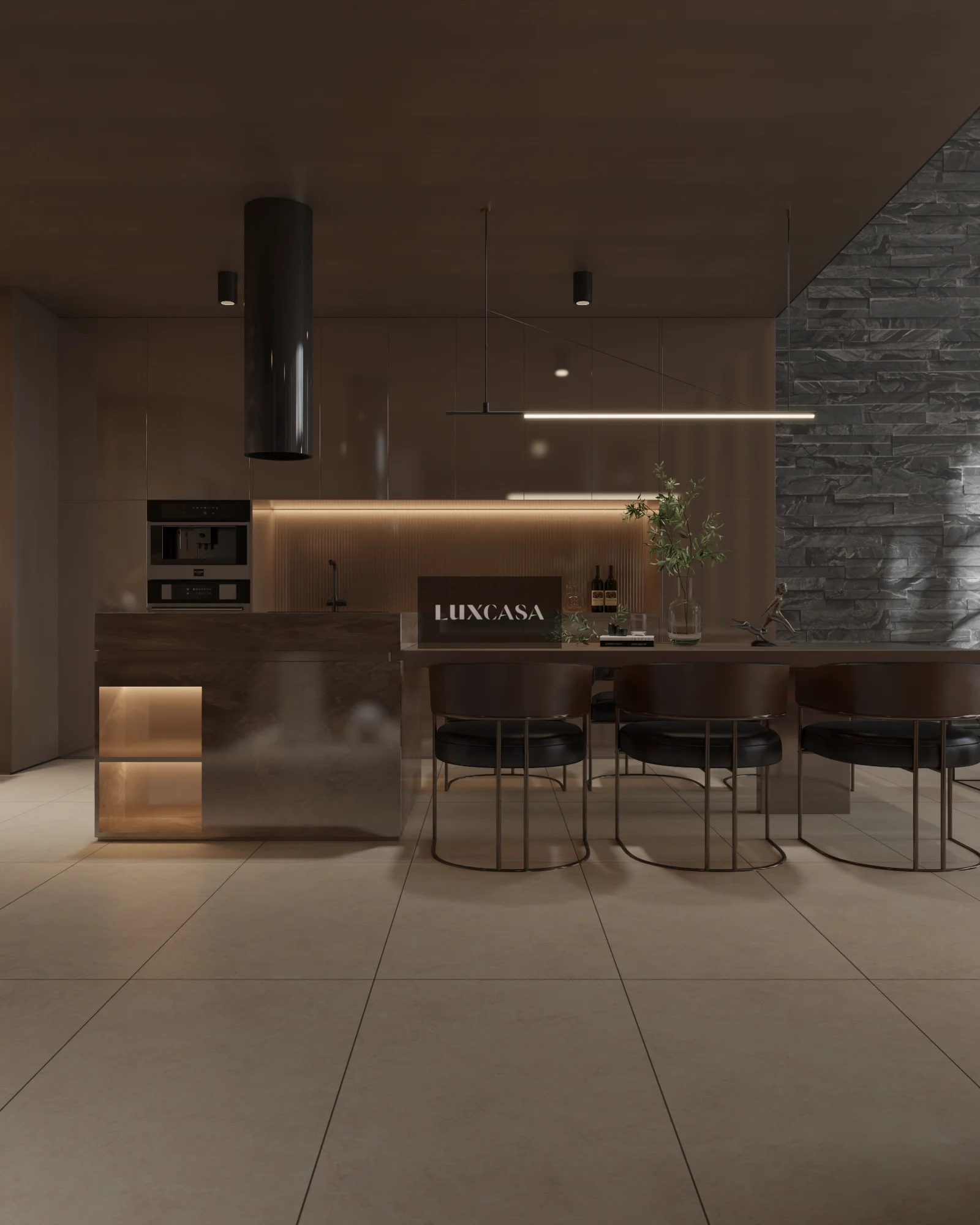 Mẫu gạch giả đá 60x120 612LUDJ118 lát phòng khách (3)