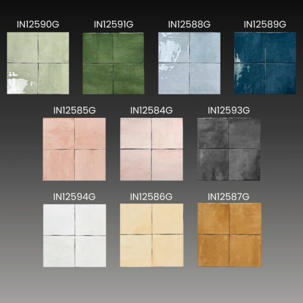 10 MÀU SẮC GẠCH THẺ 125x125 VUÔNG