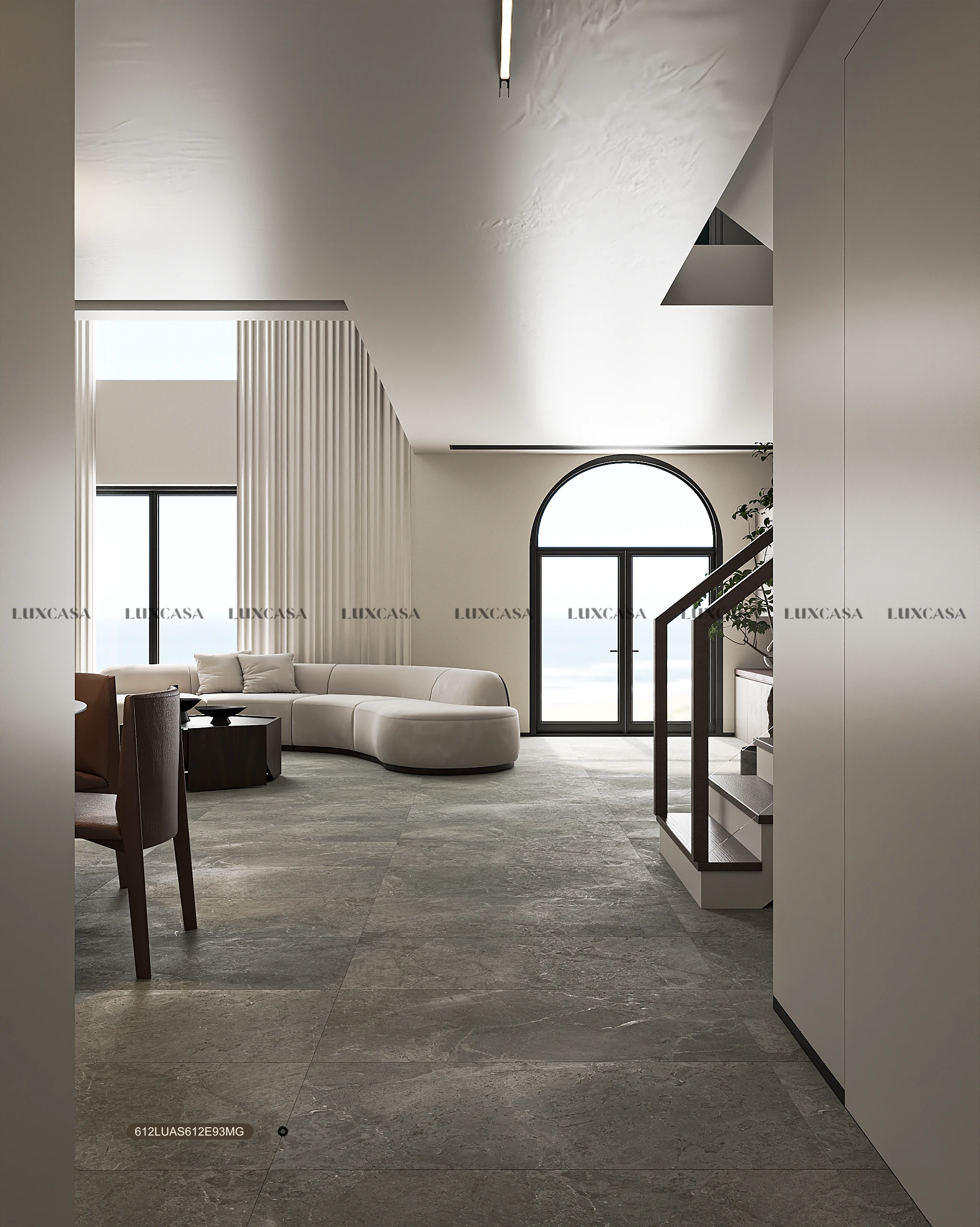 Gạch lát nền phòng khách 600x1200 612LUAS612E93MG