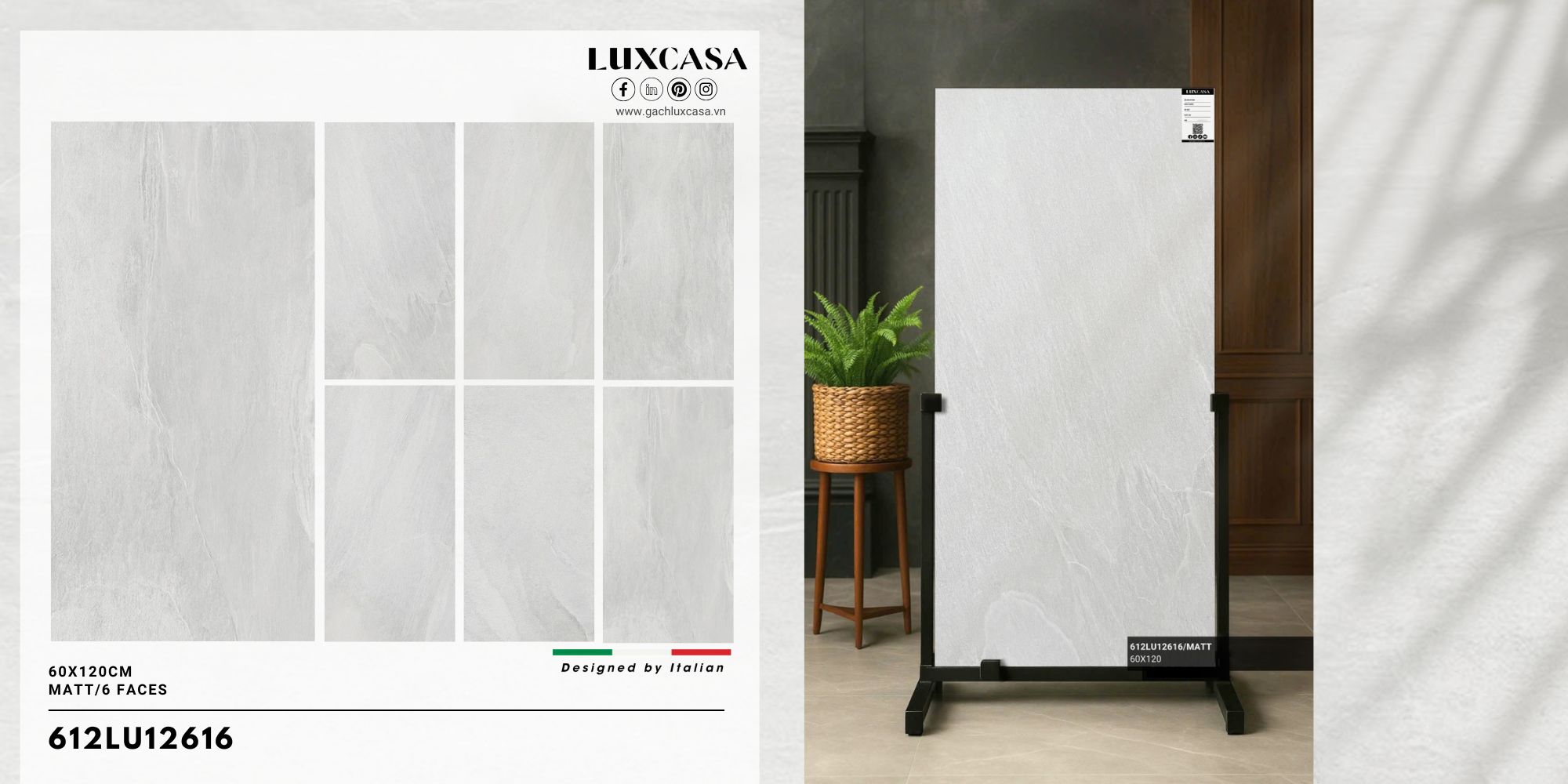 Gạch 600×1200 612LU12616