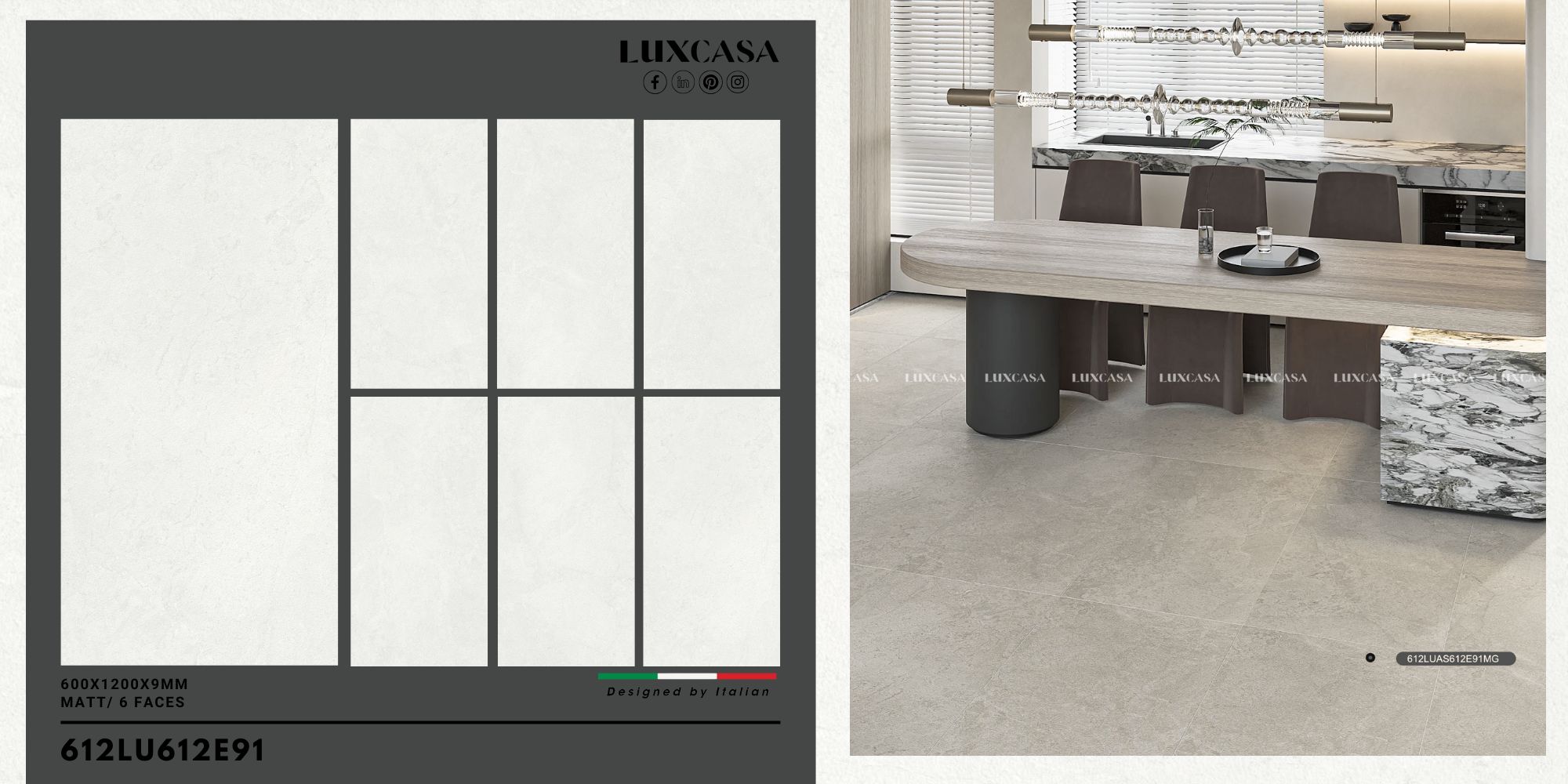 Gạch 600×1200 612LU612E91