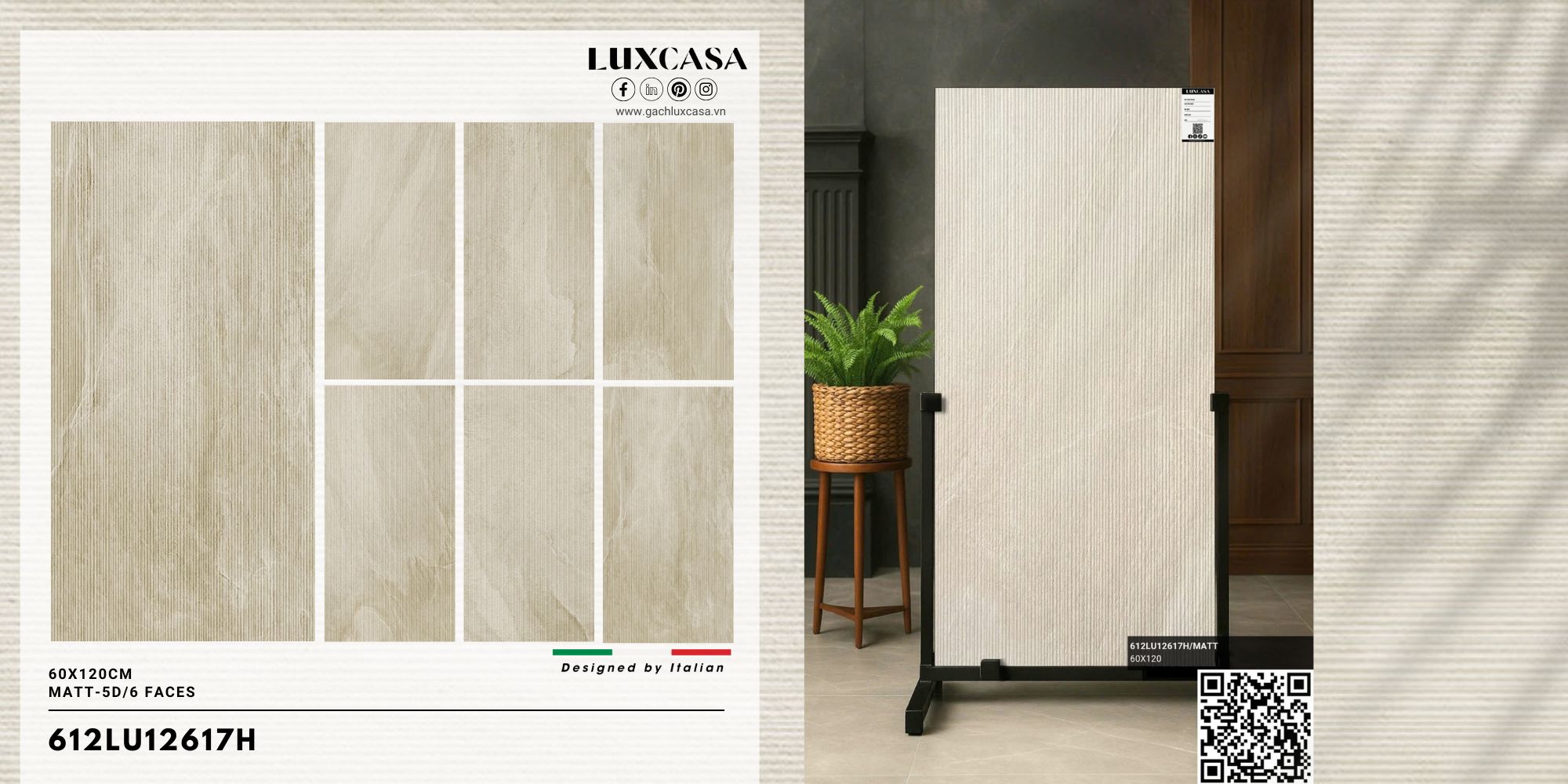 Gạch điểm nhấn 600×1200 612LU12617H