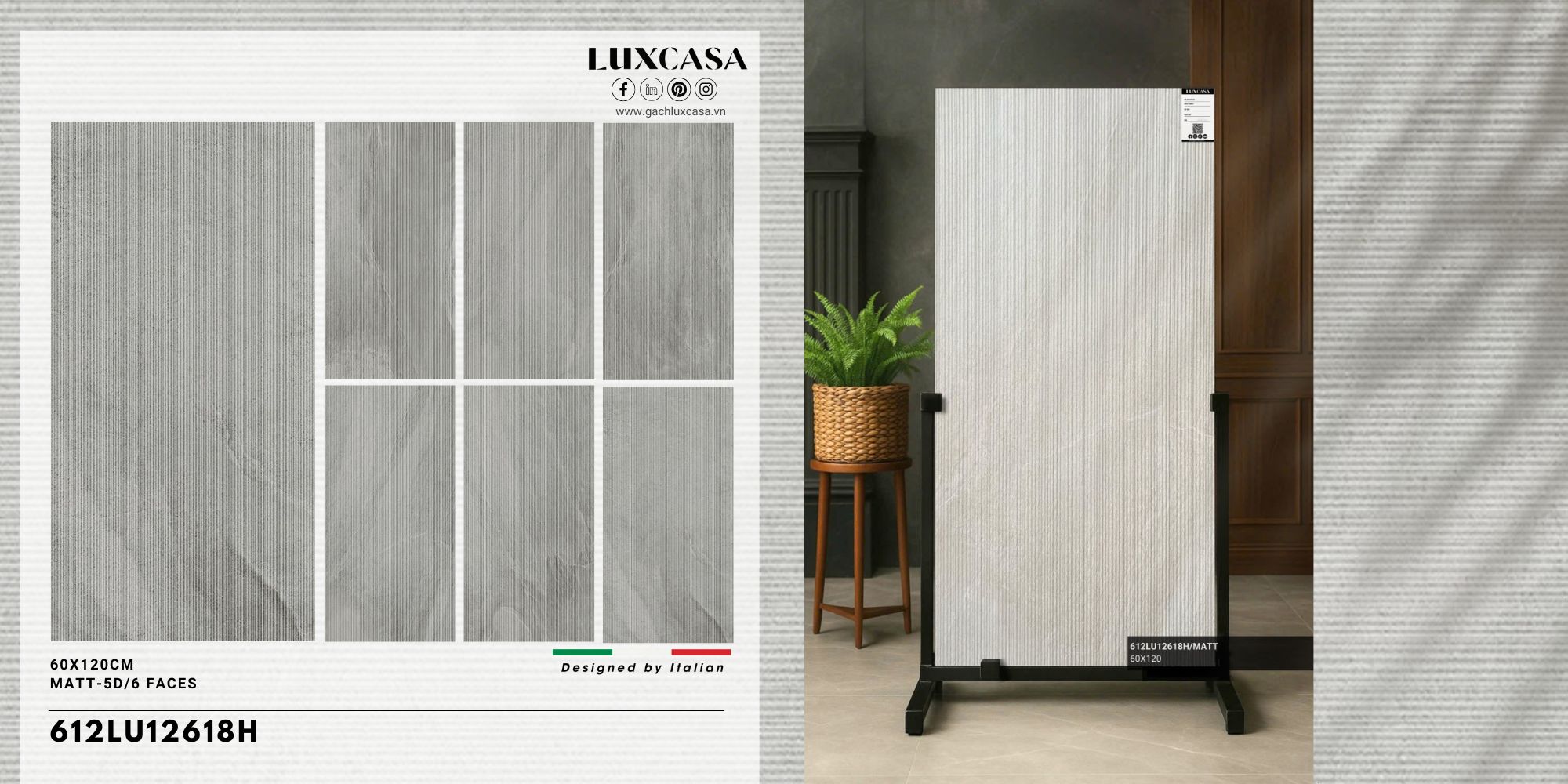 Gạch điểm nhấn 600x1200 612LU12618H