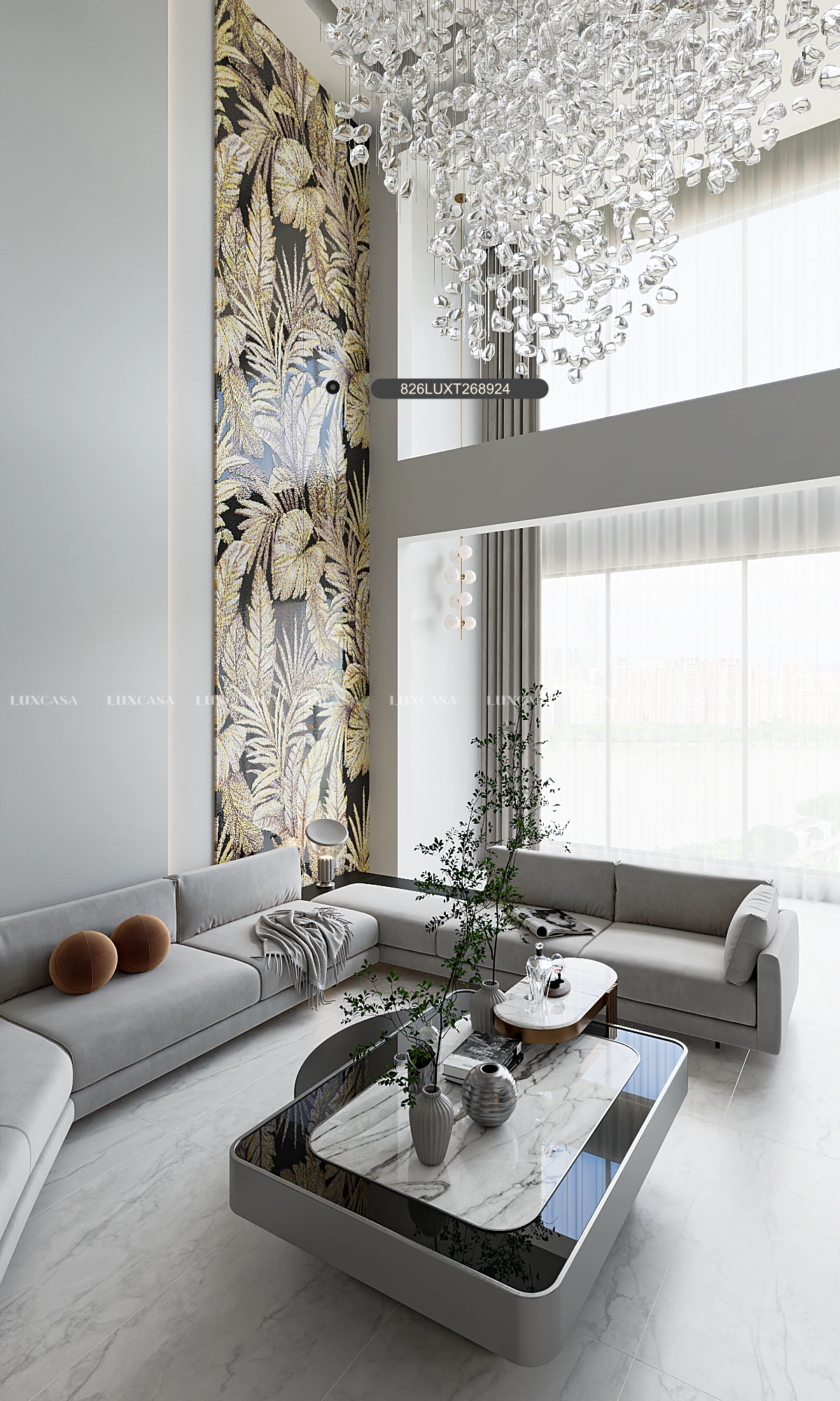 Gạch ốp tường phòng khách 826LUXT268924