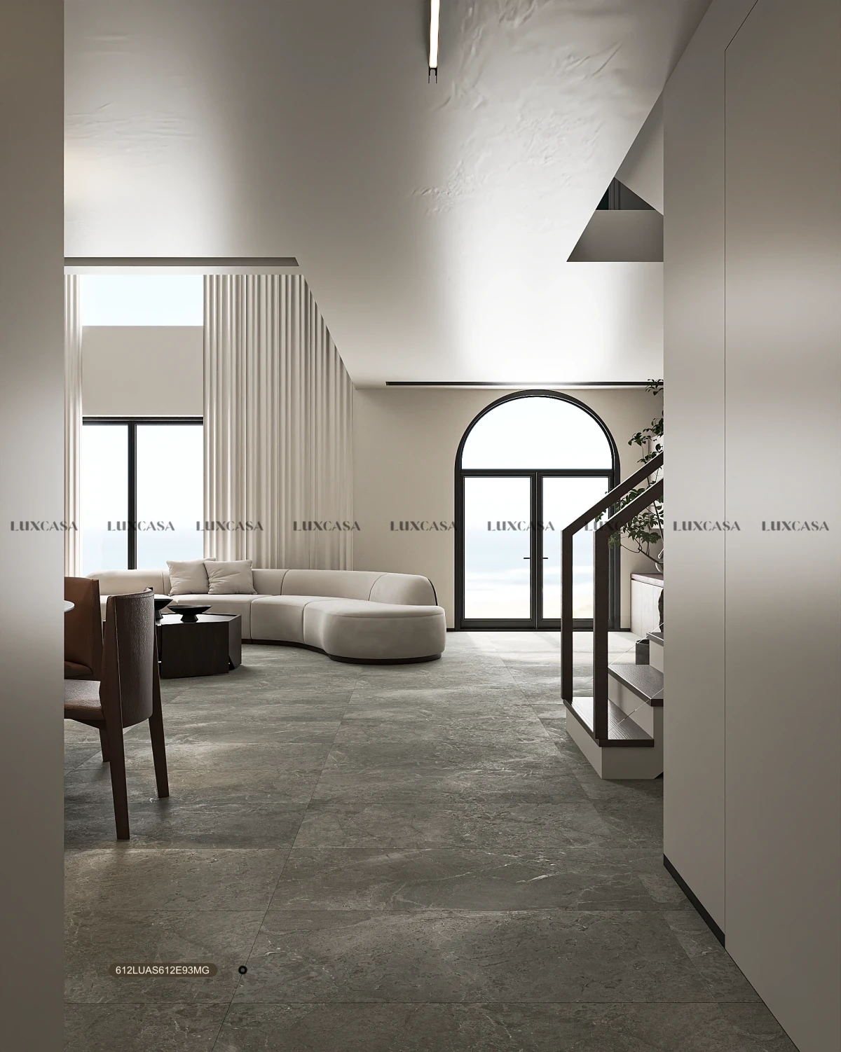 Gạch lát nền phòng khách 600x1200 612LUAS612E93MG