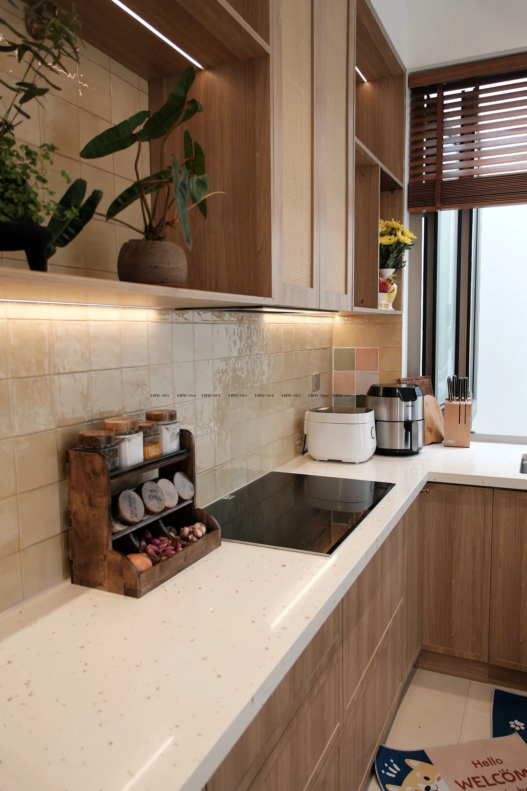 Gạch ốp bếp hình vuông LUIN12586G 