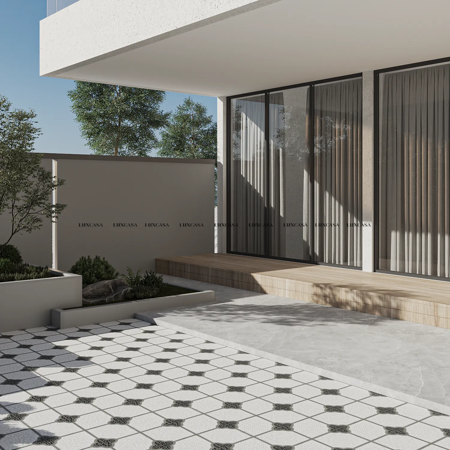 Gạch sân 60x60 60LUHB629-12