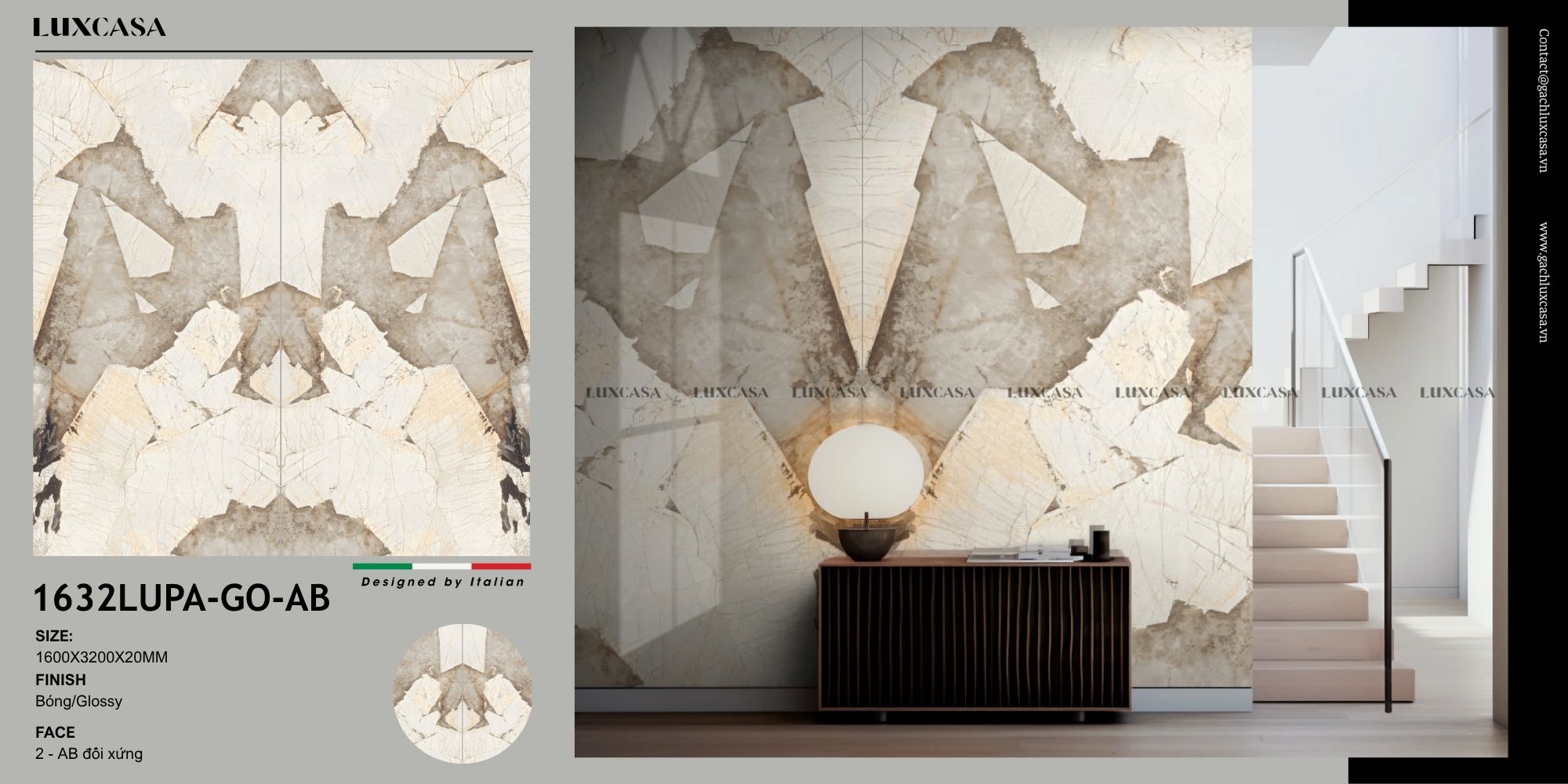 Đá nung kết 160X320X1.5 1632LUG2S.01