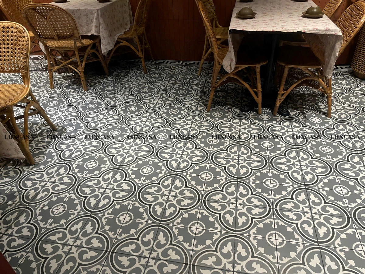 Gạch bông lát quán cafe 20X20 20LU9154 (2)