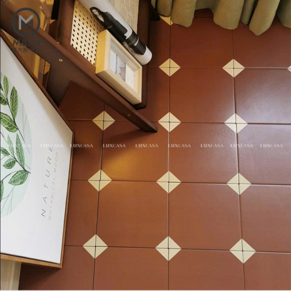 GẠCH BÔNG 300X300 ĐỎ CỔ ĐIỂN