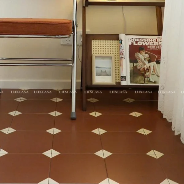 GẠCH BÔNG 300X300 ĐỎ CỔ ĐIỂN