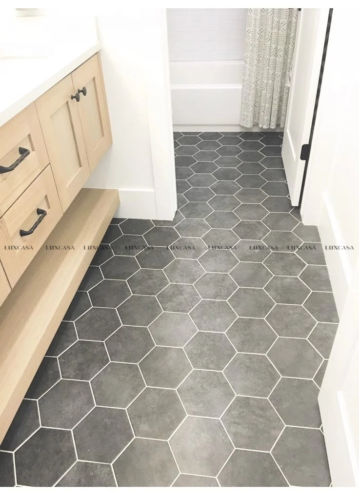 Gạch lục giác xi măng xám lát sàn nhà 200X230 20LU3644 (2)