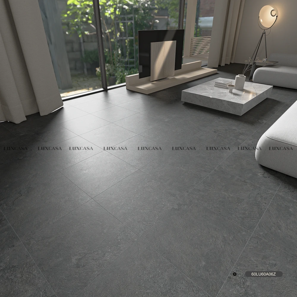 Gạch lát sàn chính 60x60 màu đen 60LU60A06Z 