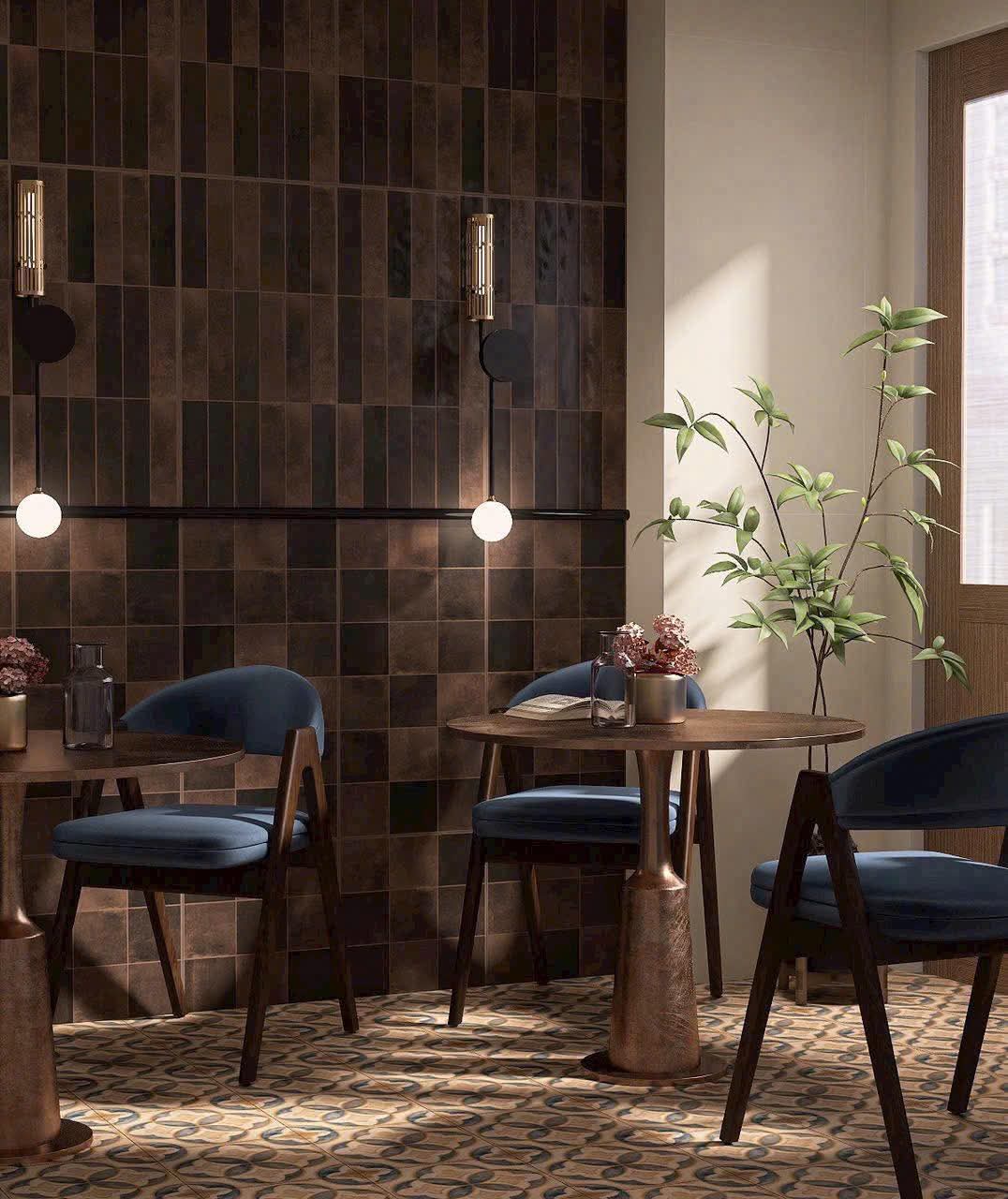 Gạch ốp tường giả thẻ 300x600, 400x800 màu đỏ gạch