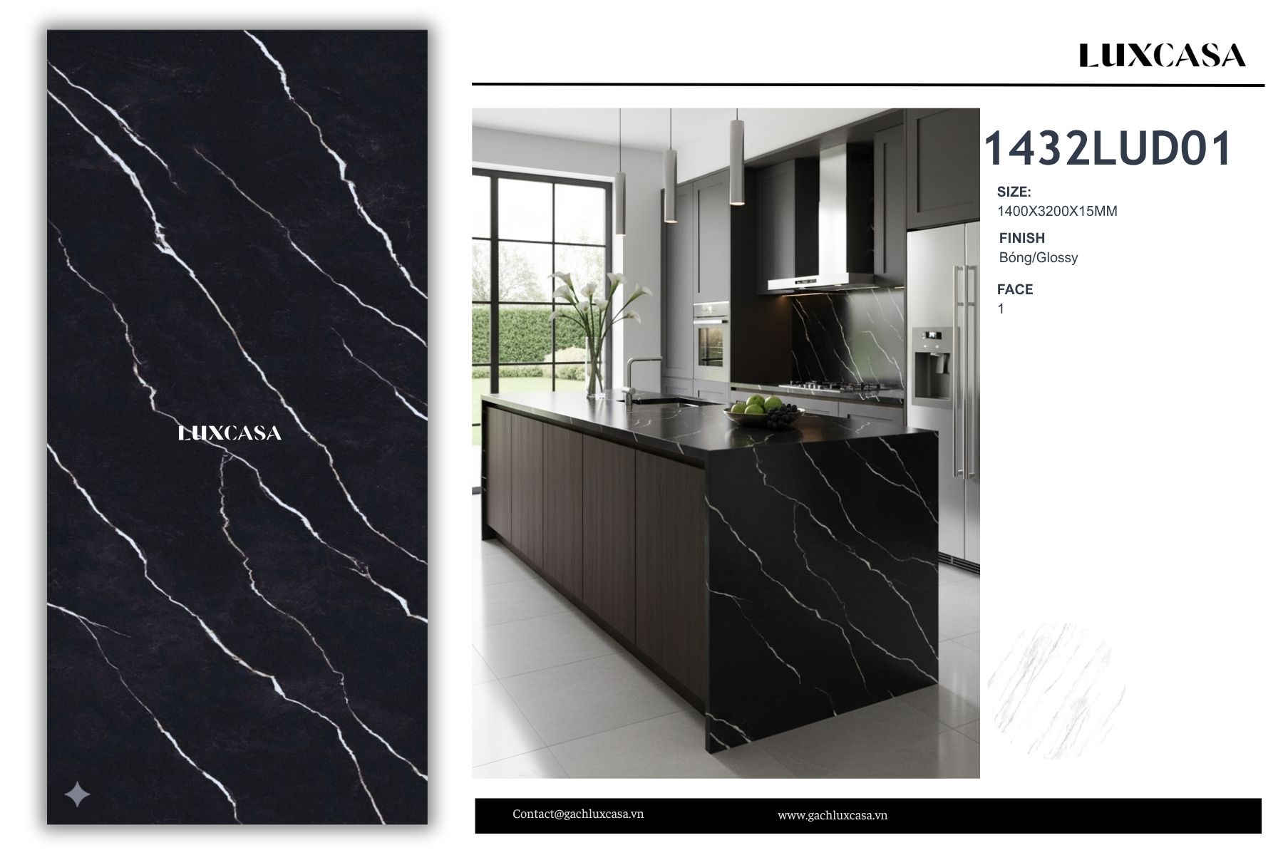 Đá nung kết 140X320X1.5 1432LUD01GY