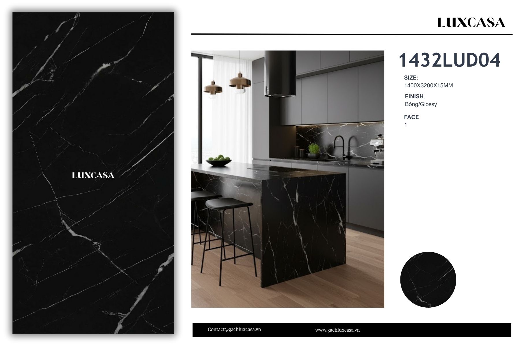 Đá nung kết 140X320X1.5 1432LUD04GY