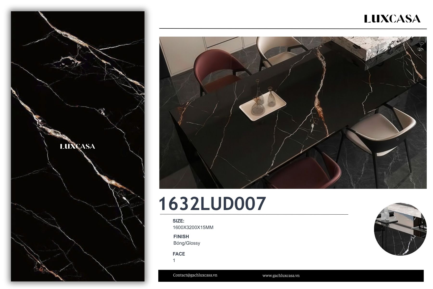 Đá nung kết 160X320X1.5 1632LUD007